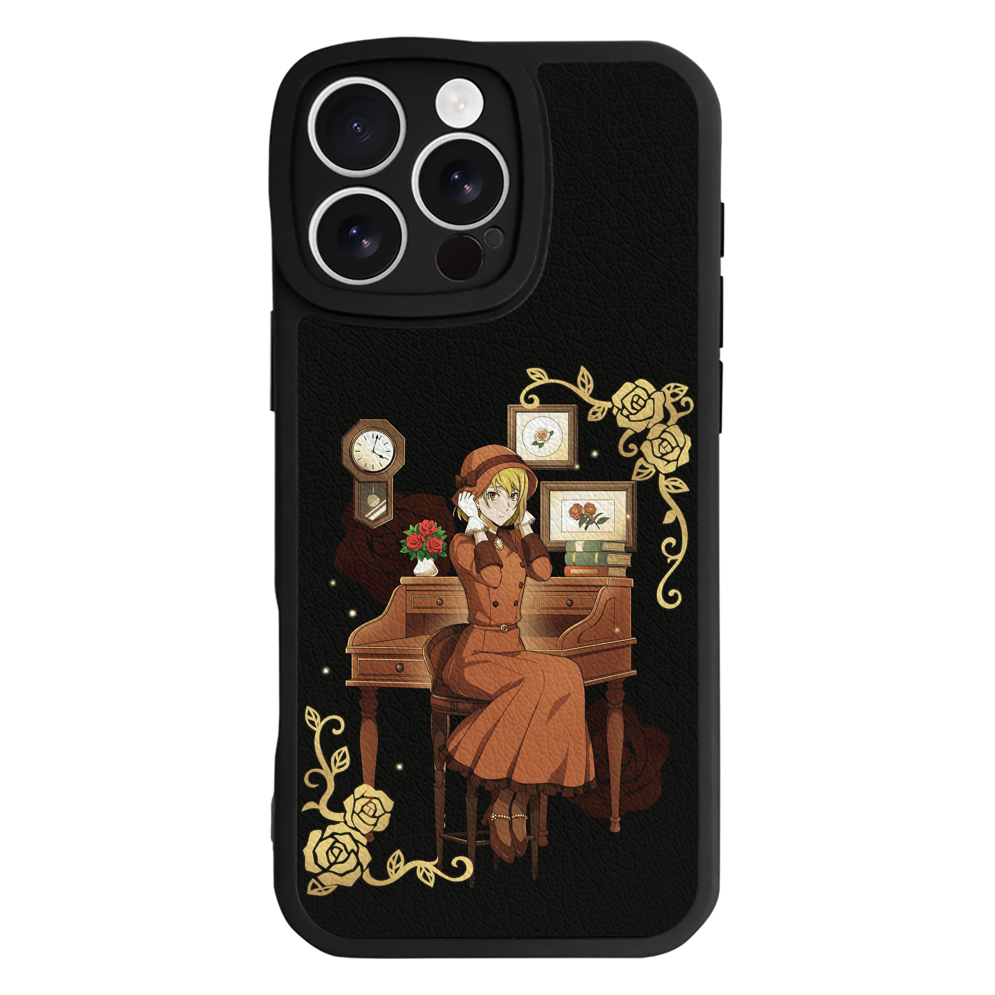 （画像用） 文豪ストレイドッグス Bungo Stray Dogs 【iPhone 16シリーズ対応】シリコンスマホケース（レザー調） 材質：シリコン